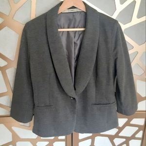 EUC GIBSON Stone Grey Knit Single Button Blazer